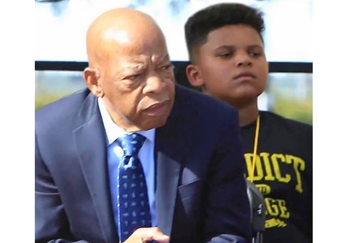 Accelerating his path to learning was his mentor, Congressman John Lewis who affected change in our country.