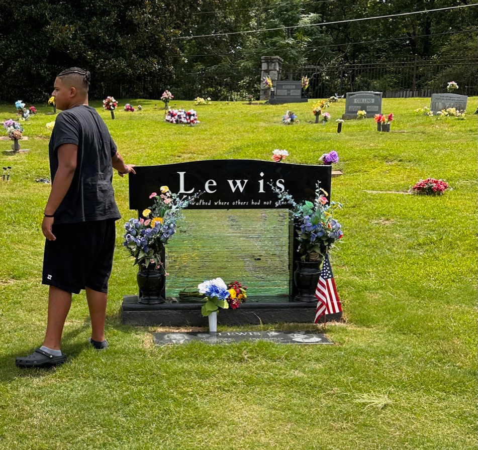 Visiting the U.S. Representative John Lewis’ grave at South View Cemetery in Atlanta.